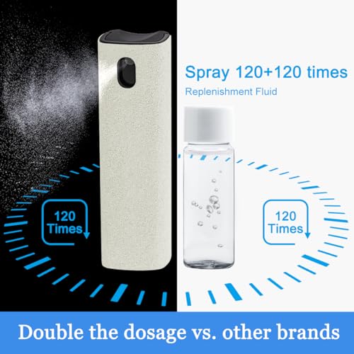 walrfid Car Screen Cleaner Spray and Wipe, Laptop Touchscreen Mist Cleaning Kit for Electronics Computer, iPad, Cellphone, MacBook, TV, Monitor, Tablet, Kindle Display, with Black Graffiti Case - Red