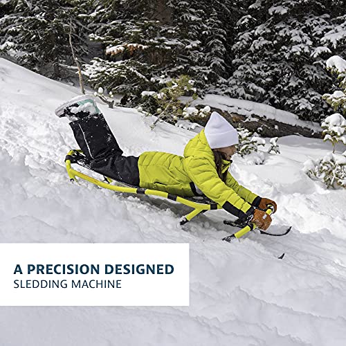 Yukon Charlie's Hammerhead Pro HD Sled | Single Rider, Speed and Steering Control, 52-inch x 22-inch, for Ages 13+