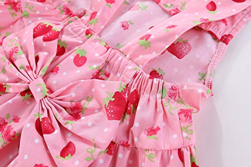 Mud Kingdom Pineapple Toddler Girl Short Set Backless 2T Fruit Pattern Pink