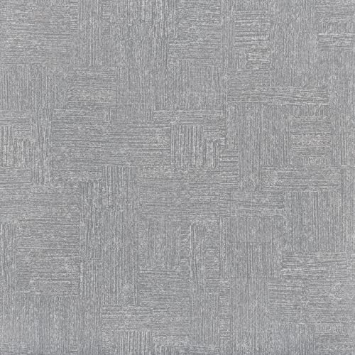 FUKU MON 24" X 197" Grey Grasscloth Textured Wallpaper for Peel and Stick Wallpaper Grassweave Thick Removable Contact Paper for Walls Cabinets Bedroom Counter Top Liners Fireplace