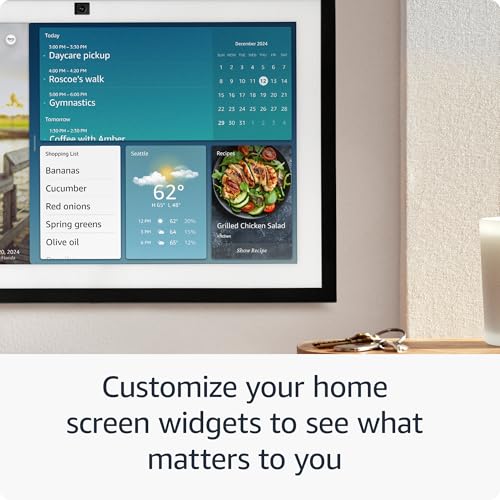 All-new Amazon Echo Show 15 | A stunning HD 15.6" smart kitchen TV for home organization with Alexa