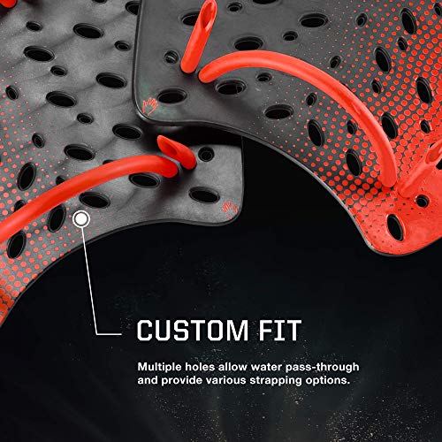 Speedo unisex adult Training Power Plus swimming hand paddles, Blue, Small, US