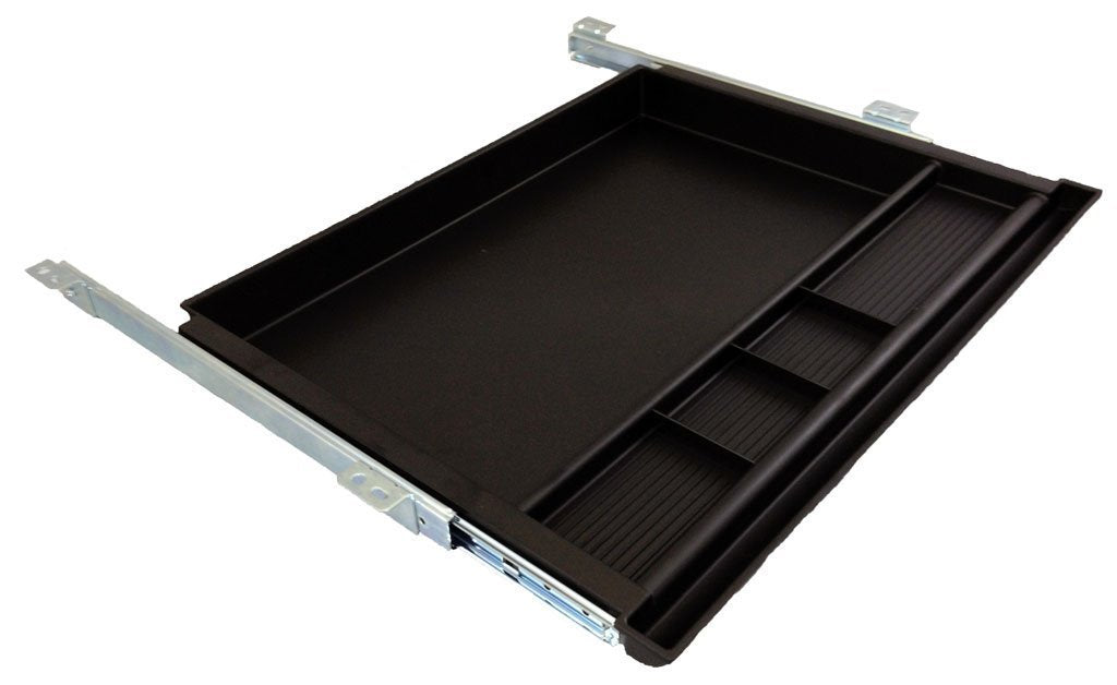 NYCCO Pencil Drawer Underdesk Drawer 23 Inch Wide - Ball-Bearing Slides - Black
