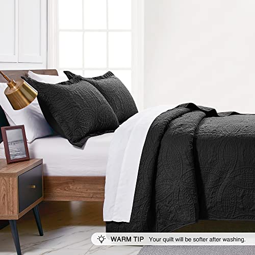 Love's cabin Quilts for Full Bed Beige Bedspread Comforters Bedding Set - Summer Lightweight Bedspread Comforter - Coin Pattern Bedding Coverlet for All Season - 3 Pieces (1 Quilt, 2 Pillow Shams)