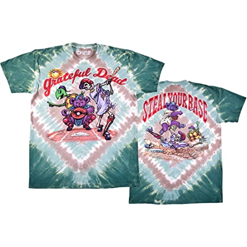 Liquid Blue Men's Standard Grateful Dead Spring Training Baseball, Tie Dye