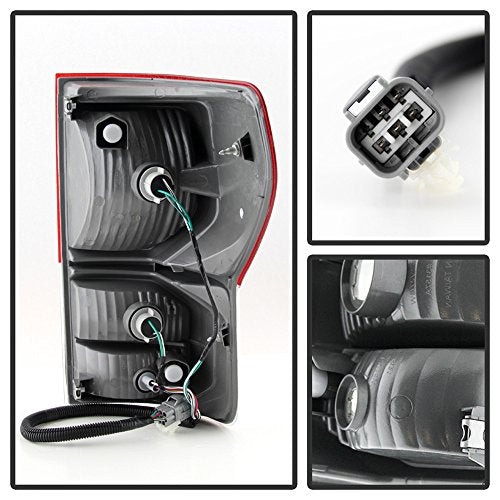 ACANII - For 2007-2013 Toyota Tundra Replacement Tail Lights Brake Lamps 07-13 Left+Right
