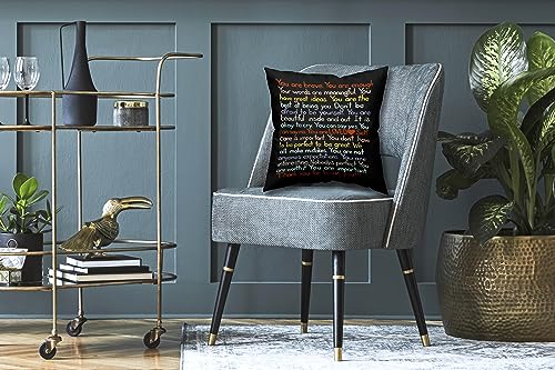 ZNGFON Education Throw Pillow Covers 18x18 Inch Physics Mathematical Formula Doodle School Angle Circle Ruler Throw Pillowcase Cotton Cushion Decorative Cover for Valentine's Day Sofa Bed