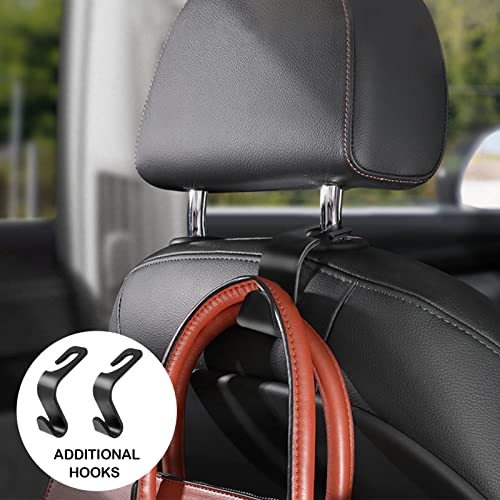 JUCAINHI Car Storage Organizer 2 PCS,Car Backseat Organizer for Kids Durable Waterproof Oxford Fabric with Touchable Tablet Holder 8 Mesh Pockets and 2 Pockets for Snacks Toys,Car Travel Accessories