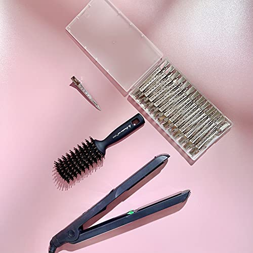 HiJeaton 24Pcs Metal Duck Billed Hair Clips for Women Styling Sectioning, Silver Hair Pins for Long Hair, Alligator Curl Loc Clips for Thick Hair Roller, Salon, Bows DIY