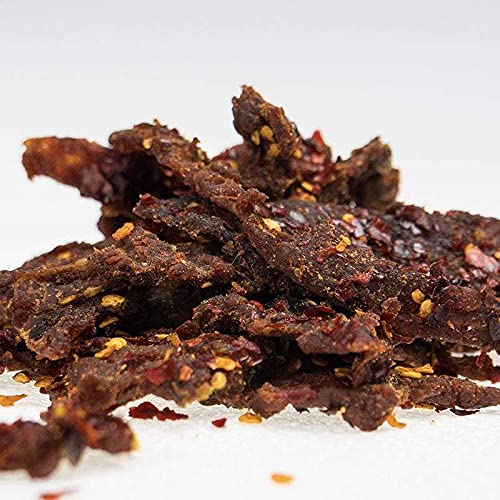 Pepper Joe’s Carolina Reaper Beef Jerky – Dangerously Delicious Spicy Beef Jerky with World’s Hottest Pepper and Premium Brisket Cuts – 3 Ounces