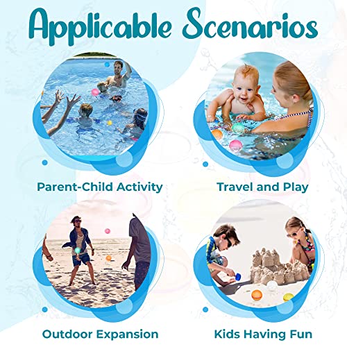 LEGACY KIDS Light Up Bath Toys For Kids Ages 4-8, Reusable water balloons For Kids, Water Balloons Quick Fill, Refillable Water Balloons For Kids, Magnetic, Reuse Water Balloons, Silicone (LED Light)