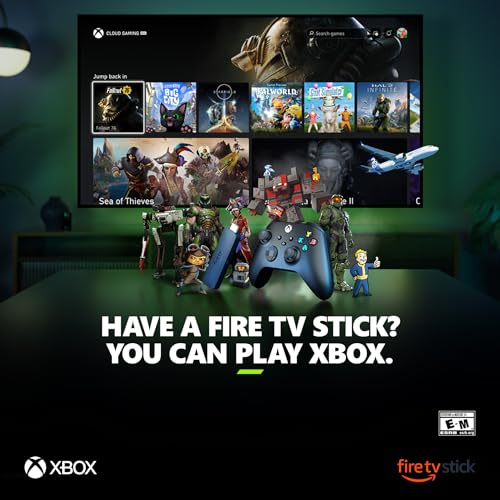 Amazon Fire TV Stick 4K with Carbon Black Xbox Core Wireless Controller Bundle + Free Month of Game Pass for New Members