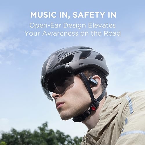 1MORE Fit SE S30 Open Ear Earbuds, Sports Earbuds Split Design with Ear Hooks, Bluetooth 5.3 Headphones with 4 Microphones for Clear Calls, IPX5, 30-Hour Playtime, Wireless Earbuds, Black