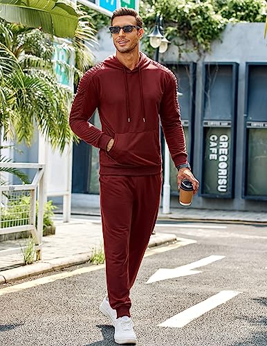 COOFANDY Men's Sweatsuit 2 Piece Sport Hoodie Athletic Suit For Sports Casual Fitness Jogging