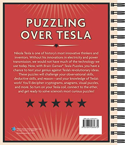Brain Games - Tesla Puzzles: Fast, Fun Learning About Tesla, the Genius Engineer and Inventor