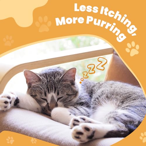 Allergy Relief for Dogs and Cats - Cat Allergy Tasty Chews + Dog Allergy Relief Drops- Healthy Skin, Gut & Coat Support for Cat or Dog Supplements Probiotic & Vitamins