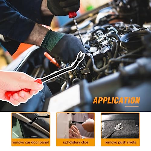 GOOACC 1001PCS Universal Car Clips Mixed Auto Bumper Fender Trim Door Panel Shield Engine Cover Retainer Rivet Push Clips with fastener remover for GM Ford Chrysler Toyota Lexus Honda Acura Dodge Jeep