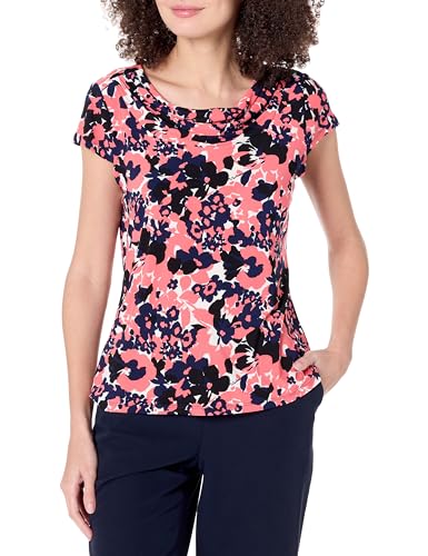 Kasper Women's Plus Size Business Casual, Navy/Vanilla Ice