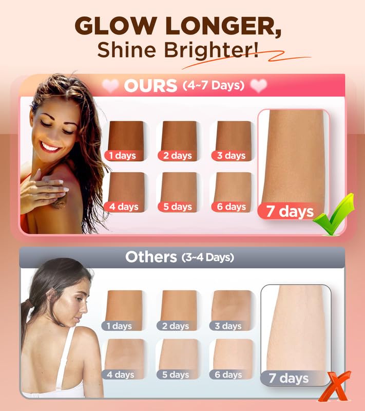 Ultra Natural Bronze Self Tanner Mousse, Flawless Self Tan Streak-Free with Coconut Oil for Hydrating, Vegan Self Tanning Foam No Fake Tan Smell, Long-Lasting Sunless Tanner(Bronze,6.7Fl Oz)