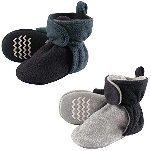 Hudson Baby Unisex-Baby Cozy Fleece Booties Slipper Sock, Panda Bear, 12-18 Months