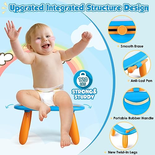 Smasiagon Toddler Girl Boy Toys,Magnetic Drawing Board for Toddlers 1-3,Early Learning Doodle Board Writing Painting Sketch Pad, Birthday Christmas Halloween Easter Gifts for 1 2 3 Year Old (Blue)