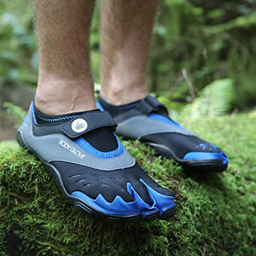Body Glove Men's 3T Barefoot Max Water Shoe, Black/Dazzling Blue 7