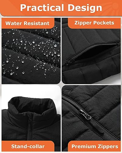 Venustas Women's Heated Vest with Battery Pack 7.4V, Lightweight Heated Coat for Women