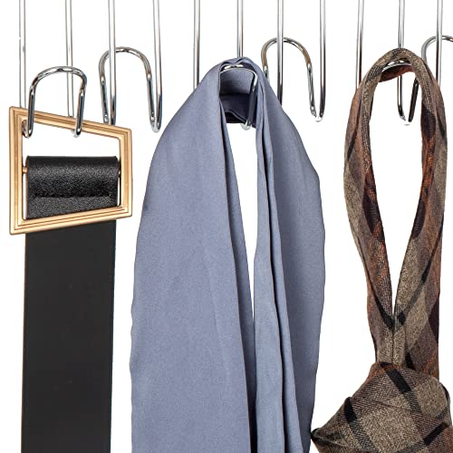 Amazon Basics Wooden Belt Hanger - Natural, 2-Pack