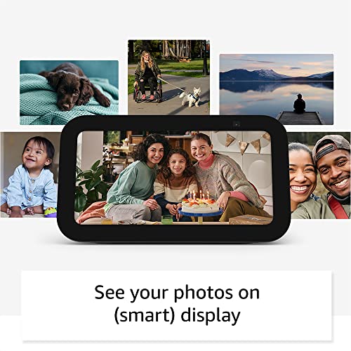 Amazon Echo Show 5 (newest model), Smart display with 2x the bass and clearer sound, Glacier White
