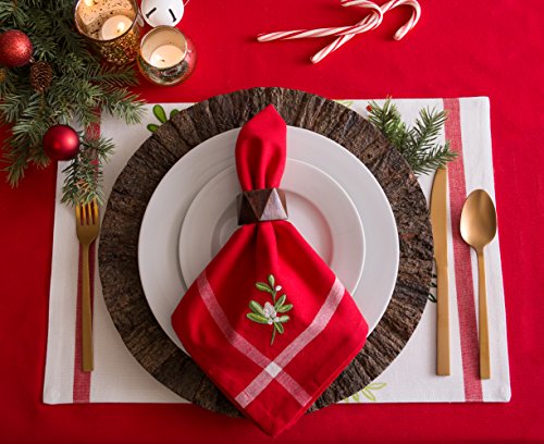 DII 14x72 Reversible Cotton Table Runner, Santa's Workshop - Perfect for Dinner Parties, Christmas, Holidays, or Everyday use