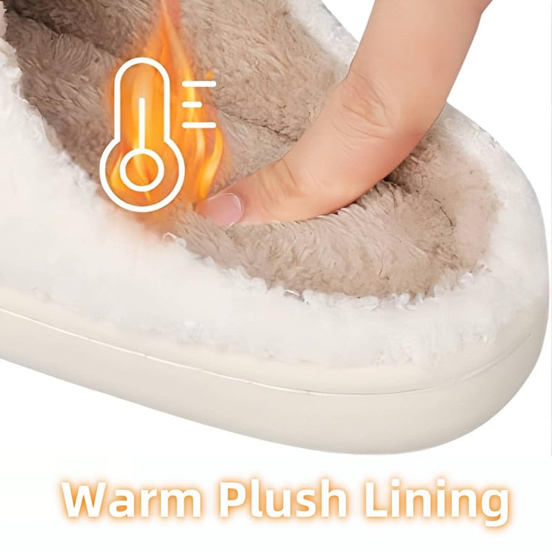 rosyclo Smile Face Slippers, Women's Retro Soft Cute Indoor Outdoor Happy Face Shoes, Cozy Trendy Plush Comfy Warm Fluffy Slip-on Home Slipper for Women Men