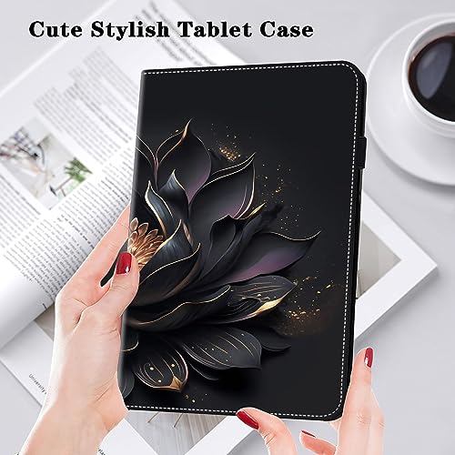 VODEFOX for Samsung Galaxy Tab A9 Plus Case, Stylish PU Leather Cover Flip Stand Shell with Elastic Band & Card Holder for Galaxy Tab A9 Plus Tablet - Starry Sky