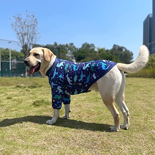 Dog Pink Sleeveless T Shirt Unicorn Rainbow Prints Dog Vest Shirt Soft Stretchy Summer Clothes for ExtraLarge Dog Boys Girls Shirt (3X-Large,Unicorn)