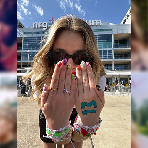Tuoshei 30 Pcs Concert Merch,13 Temporary Tattoo,13 Tattoo, Hand tattoo, Star Temporary Tattoos, Concert Accessories for Singer Gifts