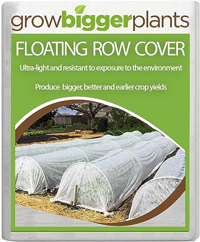 growbiggerplants Agribon AG-19 Floating Row Crop Cover/Frost Blanket/Frost Cloth/Garden Fabric Plant Cover
