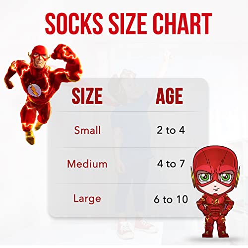 DC Comics The Flash Boys Socks - 10-Pack Superhero Toddler Socks