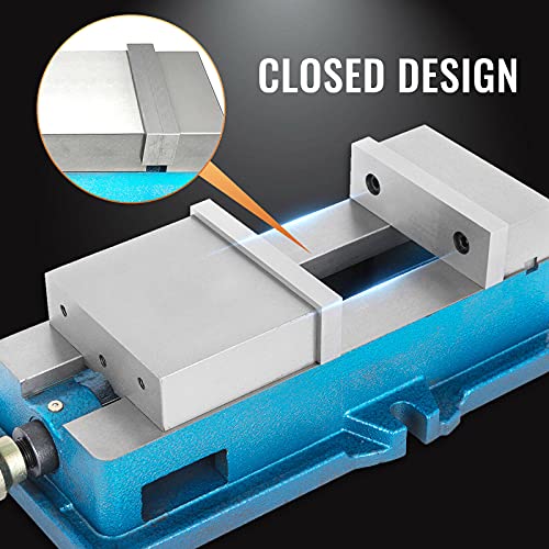 Happybuy 4 Inch ACCU Lock Down Vise Precision Milling Vise 4 Inch Jaw Width Drill Press Vise Milling Drilling Machine Bench Clamp Clamping Vice(4")
