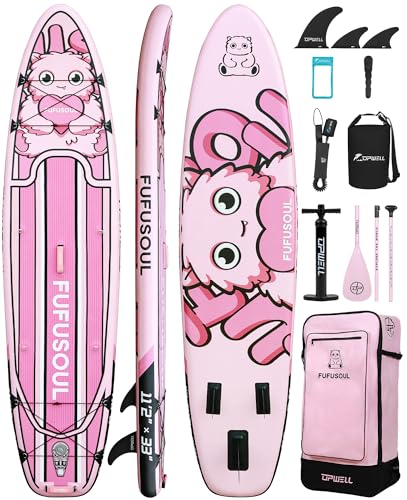 UPWELL Inflatable Stand Up Paddle Board, Premium SUP Paddle Boards for Adults, 10’8” Blow up Paddle Boards 6” Thick, Galaxy