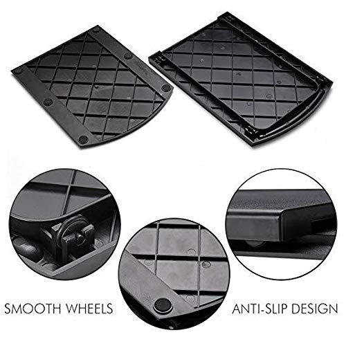HauSun Handy Sliding Tray Sliding Tray Mat for Coffee Maker,Kitchen Appliance Moving Caddy,Countertop Stoage for Air Fryer, Blender, Stand Mixer,Food Processors,1 Set