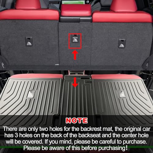 SMABEE Fit for 2023 2024 Lexus RX Floor Mats TPE All Weather Floor Liners for 2024 Lexus RX350 RX350h RX500h 1st&2nd Row Car Mats Protective Pads Anti-Slip Waterproof Interior Accessories