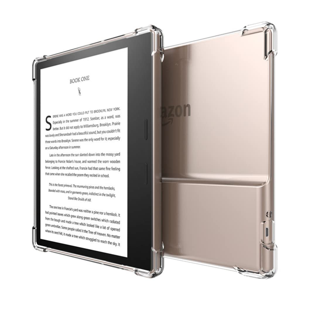 Zcooooool Kindle Oasis Case (9th &10th Gen,2017/2019 Released) 7" Clear Cover Reinforced Corners Case for Amazon Kindle Oasis