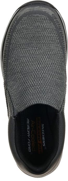 Skechers Men's Expected Gomel Slip-On Loafer, Charcoal, 11.5 XW US