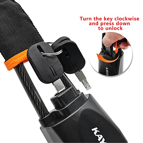 KAYCENTOP Car Steering Wheel Lock, Seat Belt Lock, Anti-Theft Device, Max 17 Inch Length, Small and Light-Weight, Multi-Functional, Fit Most Vehicle, SUV, Golf Cart Security (Black)