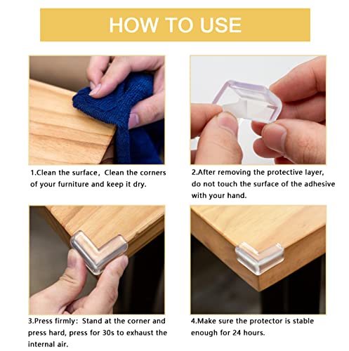 12pcs, Table , Baby, Corner Guards for Furniture, Corner Bumpers, Table Corner Protector for Baby