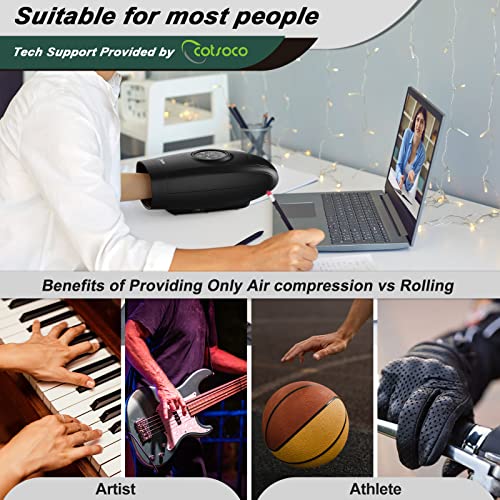 cotsoco Hand Massager Machine with Heat and Compression, 6 Levels Shiatsu Massager for Arthritis and Carpal Tunnel Relief, Pain Relief for Finger, Wirst, and Hand, Best Gifts for Men and Women