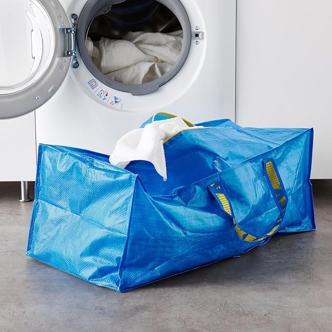 Ikea 901.491.48 Frakta Storage Bag, Blue, 8 Pack