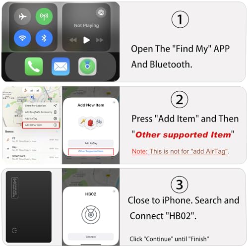 YAOTE Wallet Tracker Card, Ultra-Thin Luggage Tracker Works with Find My (iOS only), Item Locator for Wallet, Suitcase, ID Card and More, Wireless Charging, Water Resistant