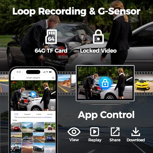 JATAZA 7" Wireless Apple CarPlay Android Auto Screen for Car - 4K Dash Cam, GPS Navigation, HD Touchscreen, AirPlay, 1080P Backup Camera, Car Stereo