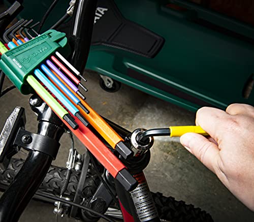 SATA 9-Piece Hex Key Colored Set - ST09107CHBSJ