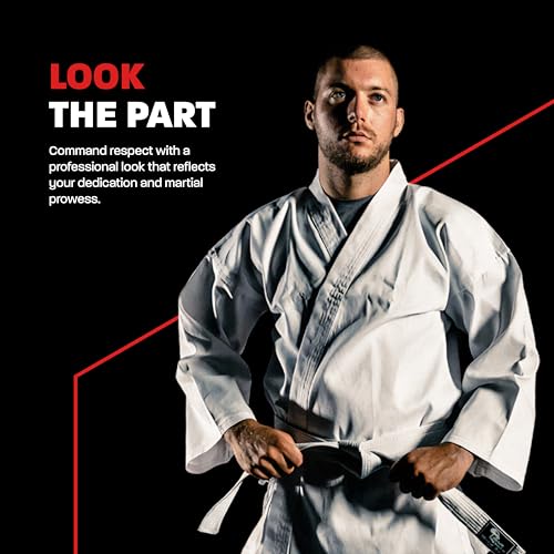 Hawk Sports Karate Uniform, Lightweight Karate Gi with Belt for Kids and Adults, Ideal for Martial Arts Training and Sparring, Durable Training Gear, Size 0 (4'3''/70lbs)